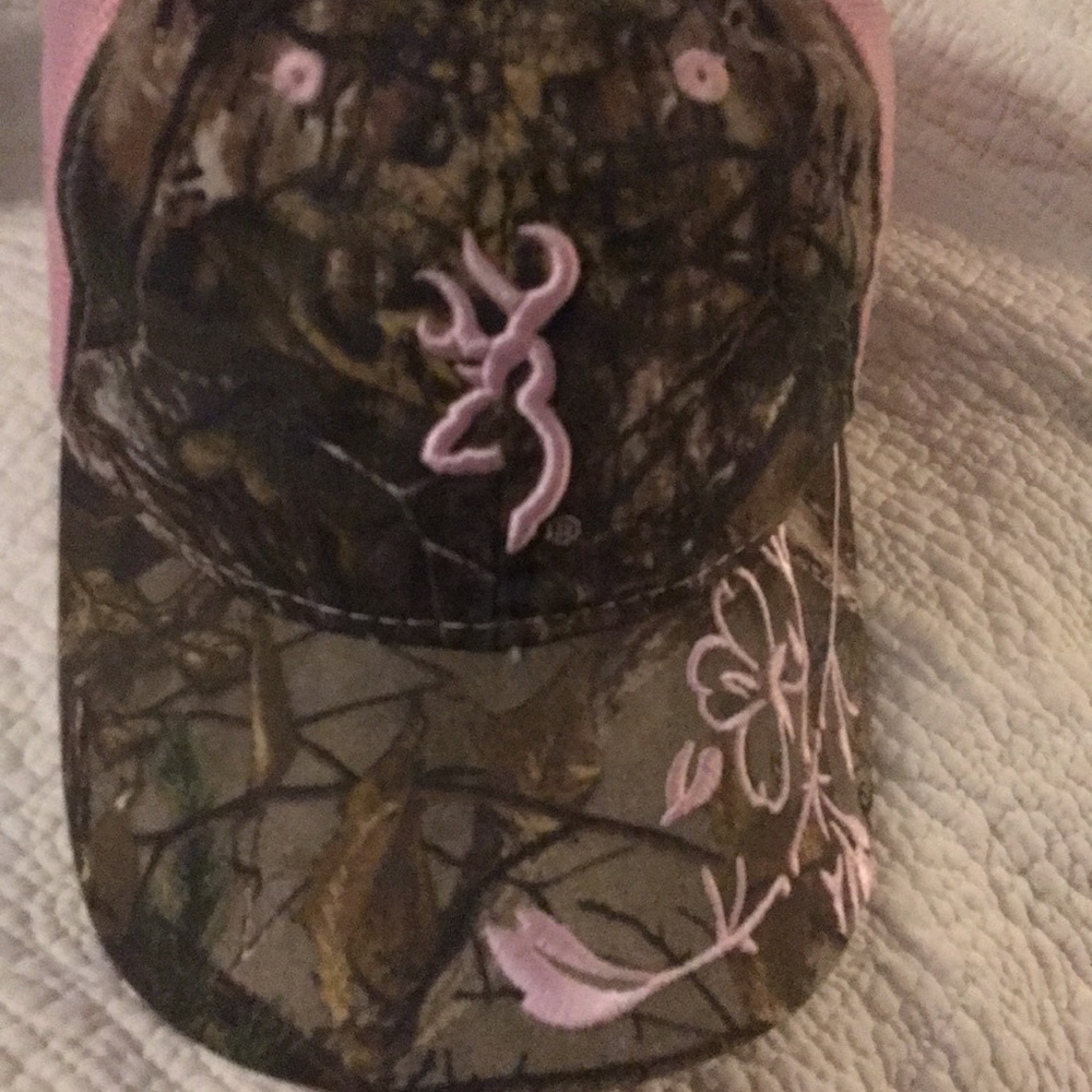 Browning pink and camo hat